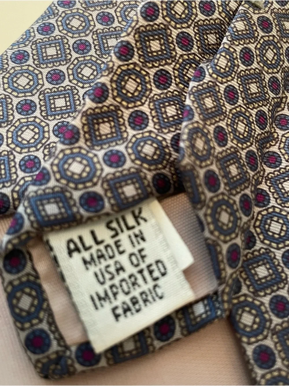 Vintage Barry Of London Men’s Necktie Extra‎ Long Silk